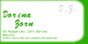 dorina zorn business card